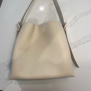 Mango Shopper Bag with Buckle Cream